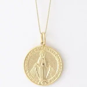 送料込み 18金 18金イエローゴールド メダルXL ネックレス コインネックレス コイン ネックレス ゴールドネックレス ペンダント K18 ゴールド 誕生日 イエローゴールド 普段使い おしゃれ かわいい アレルギーフリー 金属アレルギー対応 女性 レディース メンズ 男性