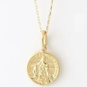 送料込み 18金 18金イエローゴールド メダルM ネックレス コインネックレス コイン ネックレス ゴールドネックレス ペンダント K18 ゴールド 誕生日 イエローゴールド 普段使い おしゃれ かわいい アレルギーフリー 金属アレルギー対応 女性 レディース メンズ 男性