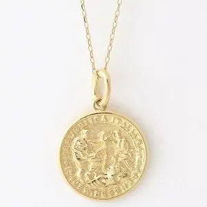 送料込み 18金 18金イエローゴールド メダルM ネックレス コインネックレス コイン ネックレス ゴールドネックレス ペンダント K18 ゴールド 誕生日 イエローゴールド 普段使い おしゃれ かわいい アレルギーフリー 金属アレルギー対応 女性 レディース メンズ 男性