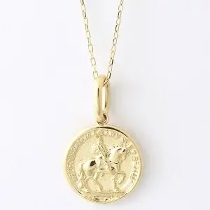 送料込み 18金 18金イエローゴールド メダルS ネックレス コインネックレス コイン ネックレス ゴールドネックレス ペンダント K18 ゴールド 誕生日 イエローゴールド 普段使い おしゃれ かわいい アレルギーフリー 金属アレルギー対応 女性 レディース メンズ 男性