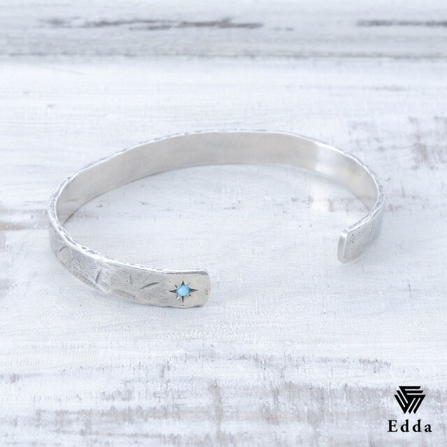 送料込み ターコイズバングル バングル ブレスレット シルバーバングル シルバーブレス ブレス かっこいい 普段使い おしゃれ 人気 かわいい ターコイズ 天然石 メンズ レディース クリスマス バレンタイン ホワイトデー 19juuku Edda エッダ