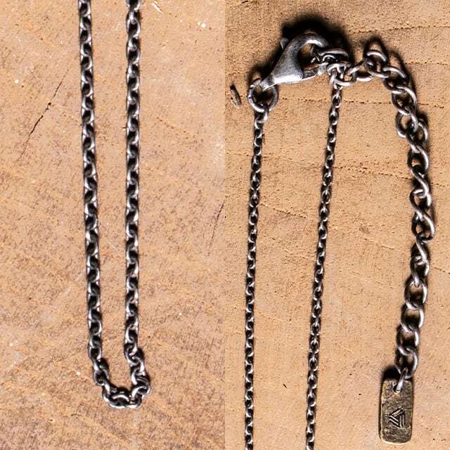 送料込み チャームを選ばず使えるベーシックなデザインの細めのチェーン チェーン シルバー925 シルバー ネックレス 人気 おしゃれ かっこいい プレゼント アンティーク加工 燻し加工 メンズ レディース クリスマスプレゼント19juuku Edda エッダ