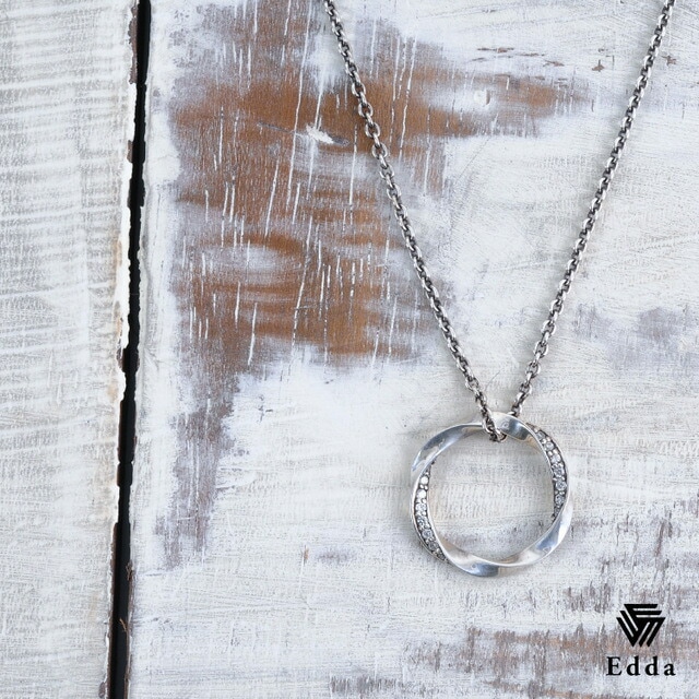 送料込み かっこいいネックレス おしゃれ おすすめ ネックレス ペンダント シルバーネックレス ペアネックレス かっこいい 男性 人気 プレゼント シルバー シルバ－925 サークル チェーンネックレス メンズ レディース 19juuku EDDA エッダ