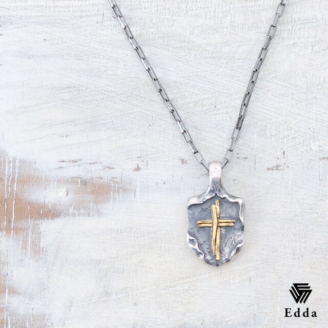 送料込み おしゃれクロスネックレス シルバーネックレス プレゼント ペアネックレス ネックレス かっこいい 人気 おしゃれ ゴールド クロス 十字架 チェーンネックレス メンズ レディース バレンタイン ホワイトデー シルバー925 19juuku Edda エッダ