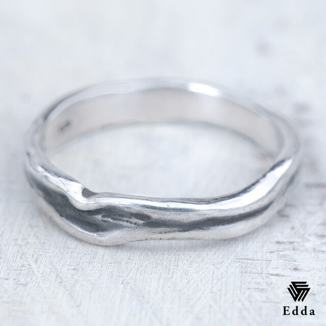 送料込み 選べるサイズ シンプルでナチュラルリング おしゃれ かっこいい おしゃれ 人気 リングケース ケース ペアリングにもぴったり シルバー925 指輪 ペアリング シルバーリング ナチュラル アンティーク加工 メンズ レディース 19juuku Edda エッダ