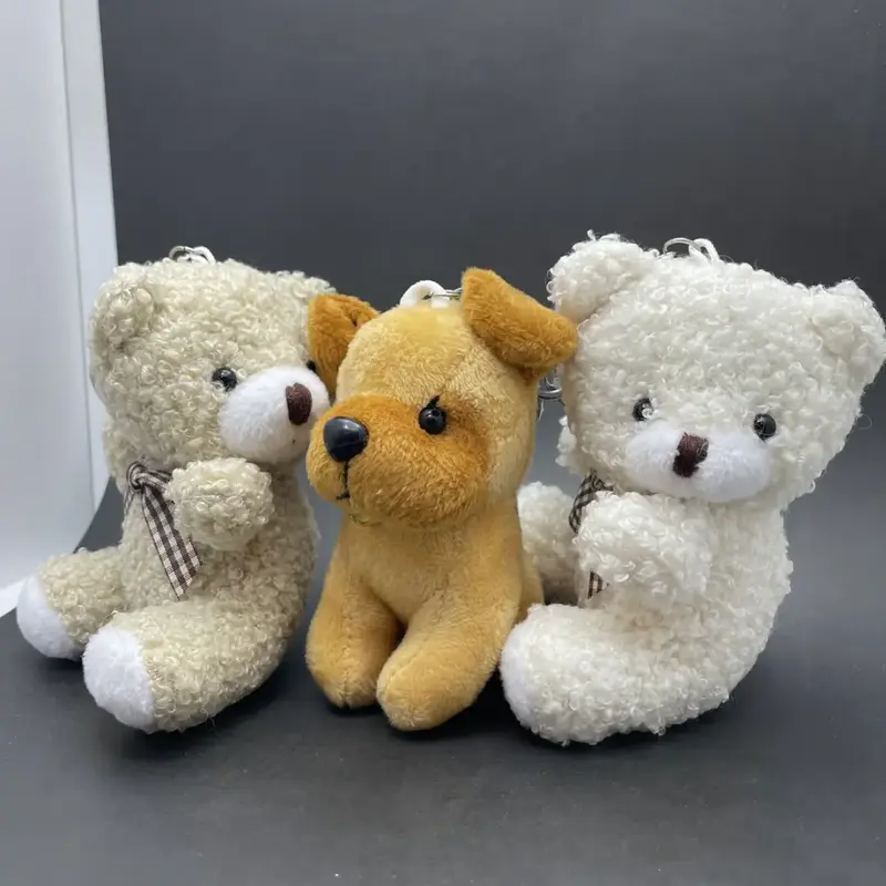 送料込み くまぬいぐるみキーホルダー  犬ぬいぐるみ 犬 イヌ クマぬいぐるみ 女の子 キーホルダー キーリング付 熊 チャーム バックチャーム レディース おしゃれ 動物キーホルダー  かわいい 19juuku