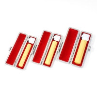 印鑑セット／実印・銀行印2本セット／本トカゲ+Sケース付-LL-彩樺-18mm15mm／大周先生の完全手彫り 実印・銀行印・認印セット&frasl;本柘&frasl;16.5・13.5・10.5&frasl;(各本トカゲケース付