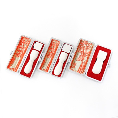 会社実印・銀行印・角印セット/本象牙(極上)［天丸］/16.5・16.5・21