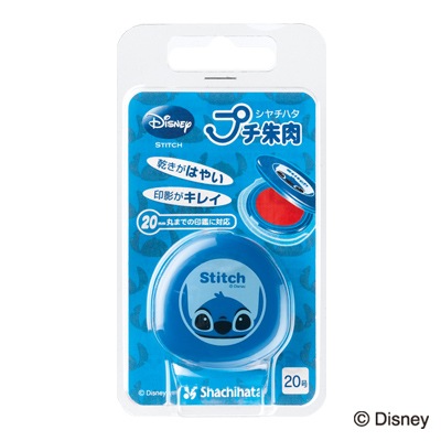 シヤチハタ プチ朱肉 20号 スティッチ | キャラクターグッズ