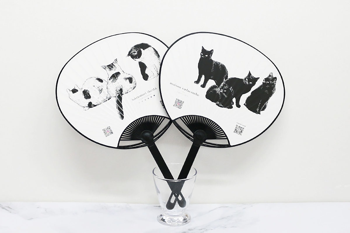 数量限定】 オリジナルうちわ（cat） | 【 手提げ袋・他 】 | kazunori  