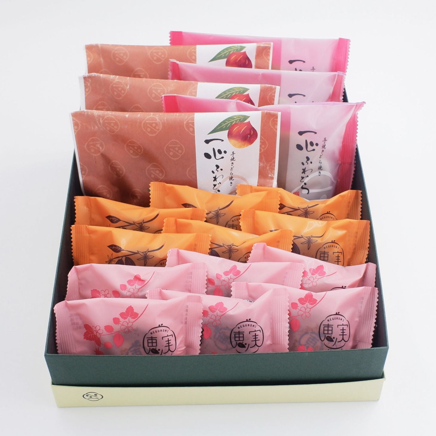 【秋限定一心ふわどら赤粒あん＆栗あん 恵の実 18個詰め合わせセット