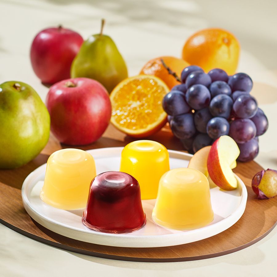 【今季販売終了】国産果実ゼリー 和雫果 詰合せ 4個入 化粧箱