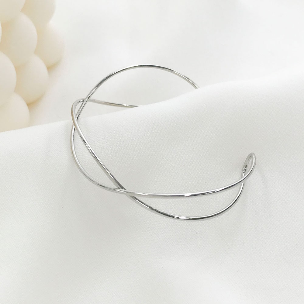 バングル ブレスレット 変形メタル ウェーブ | ブレスレット,バングル