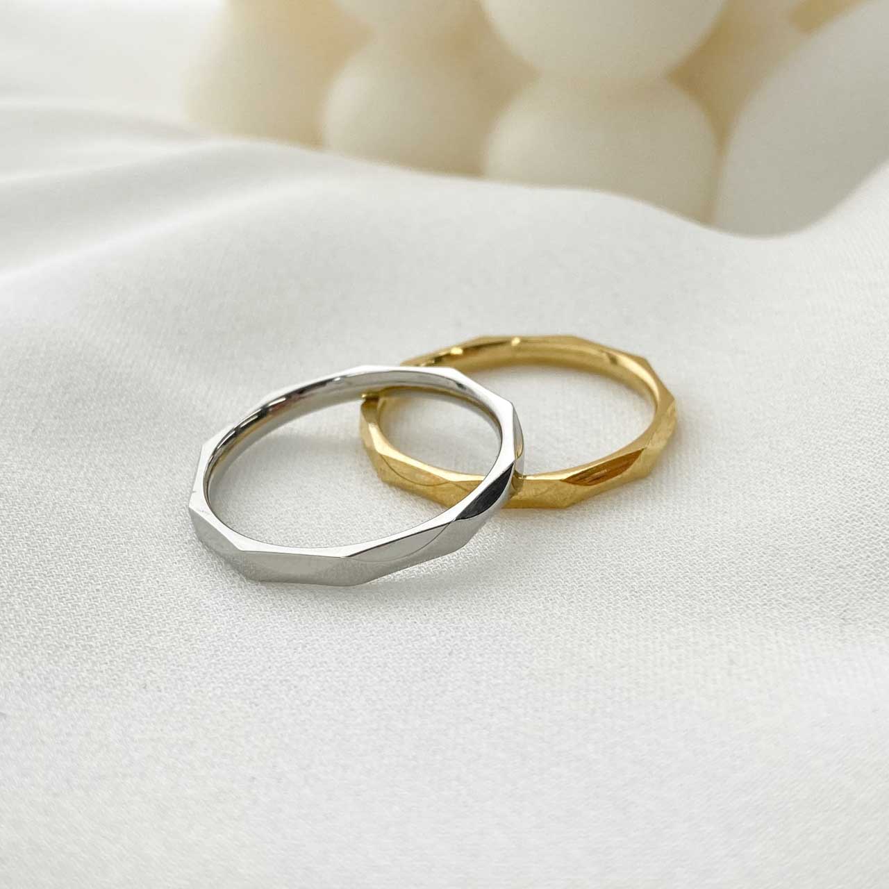 リング 13号 ステンレス メタル 多面 | リング,ステンレス | Mignon de