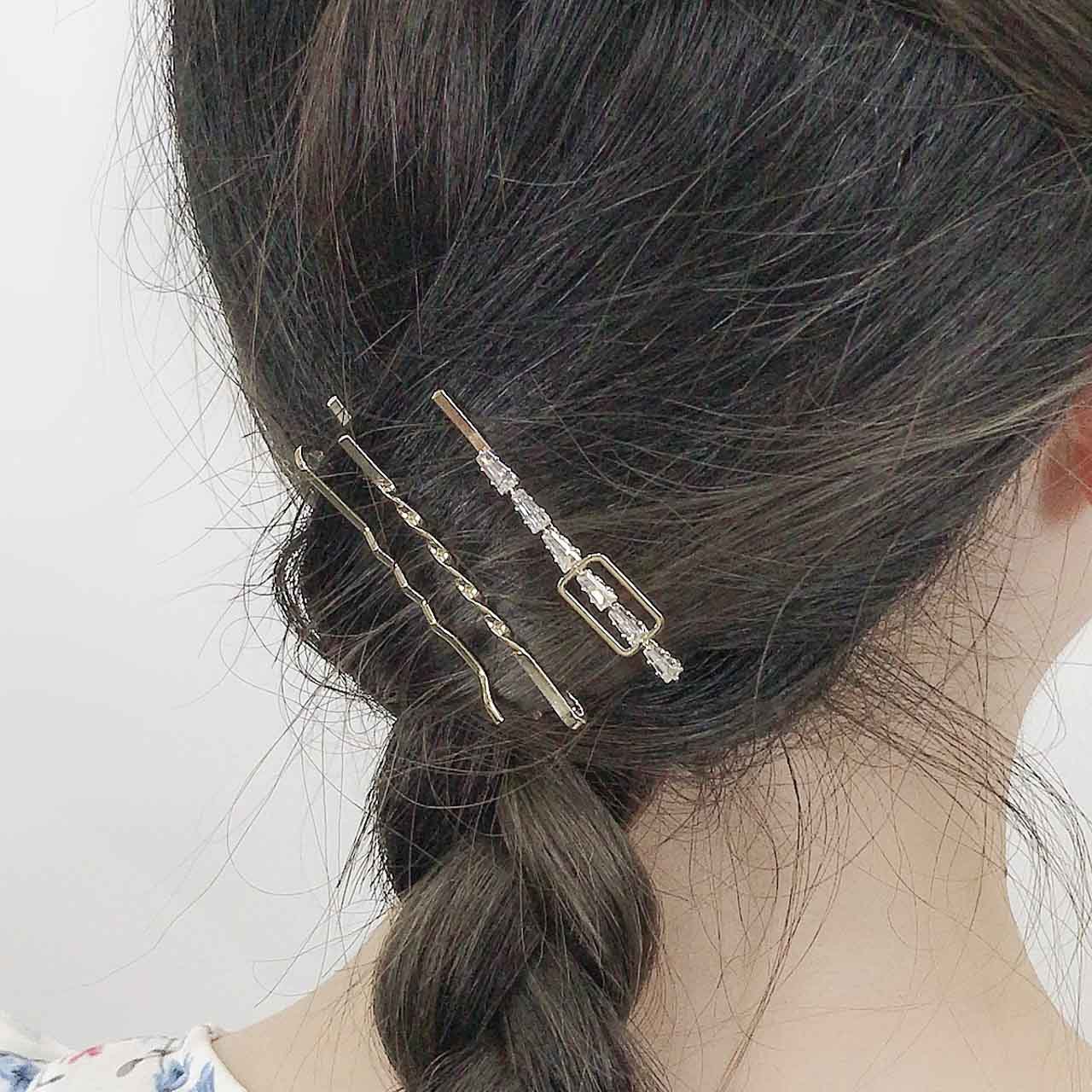 ヘアピン スクエアメタル クリアストーン ヘアアクセサリー ヘアピン ヘアピン その他 Mignon De Bijoux Online Shop ヘアピン スクエアメタル クリアストーン ヘアアクセサリー ヘアピン ヘアピン その他 Mignon De Bijoux Online Shop