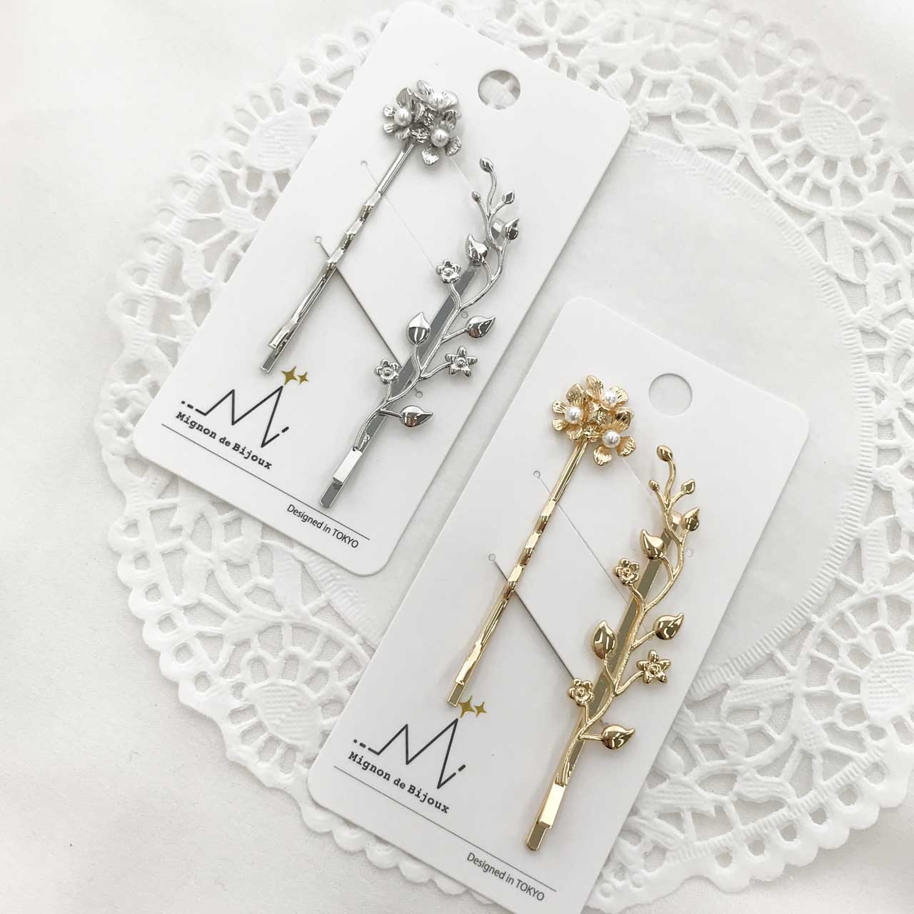 ヘアピン ボタニカル ヘアアクセサリー ヘアピン ヘアピン フラワー Mignon De Bijoux Online Shop ヘアピン ボタニカル ヘアアクセサリー ヘアピン ヘアピン フラワー Mignon De Bijoux Online Shop