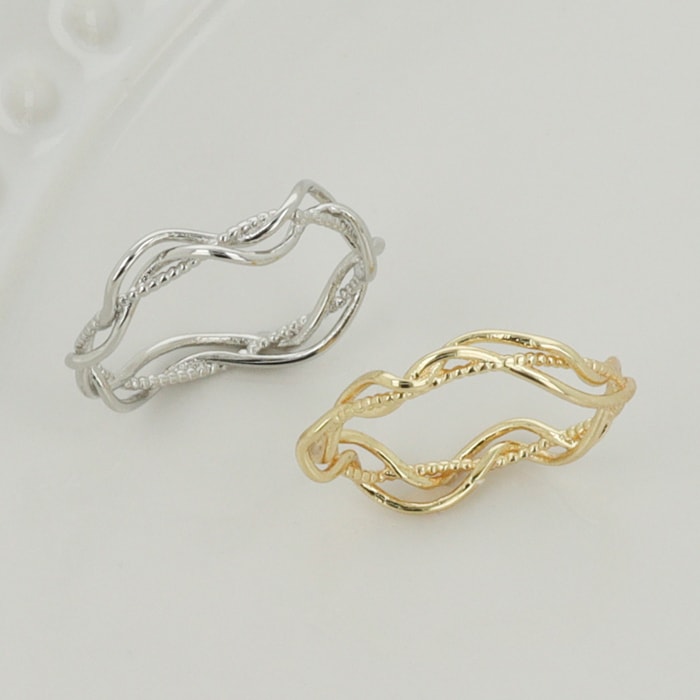 リング 9号 トリプルウェーブ | リング,9号 | Mignon de Bijoux