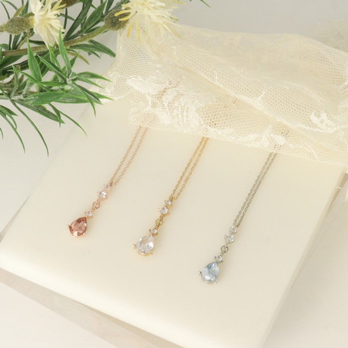 ネックレス カラードロップ マグネット【3color】 | ネックレス