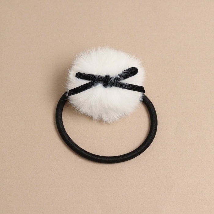 残りわずか】ヘアゴム フェイクファー リボン | ヘアアクセサリー