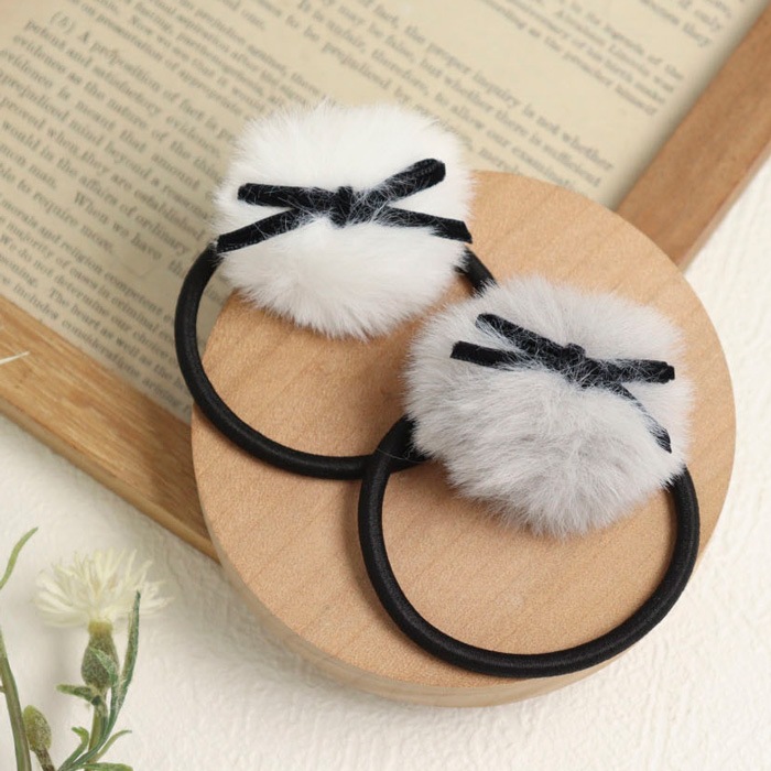 残りわずか】ヘアゴム フェイクファー リボン | ヘアアクセサリー