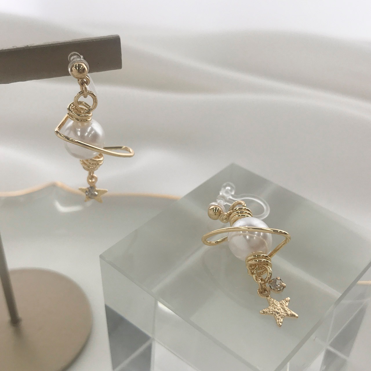 ノンホール ファッショナブルプラネット | イヤリング,ノンホール