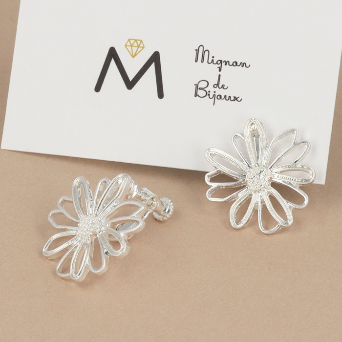 イヤリング マット フラワー ライン | イヤリング,イヤリング,フラワー