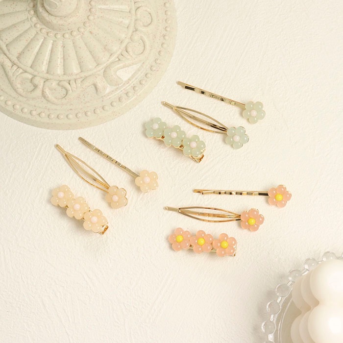 ヘアピン ヘアクリップ フラワー ニュアンス【3color】 | ヘア