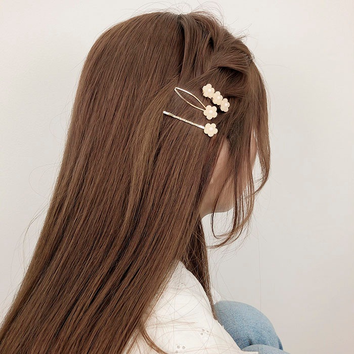 ヘアピン ヘアクリップ フラワー ニュアンス【3color】 | ヘア