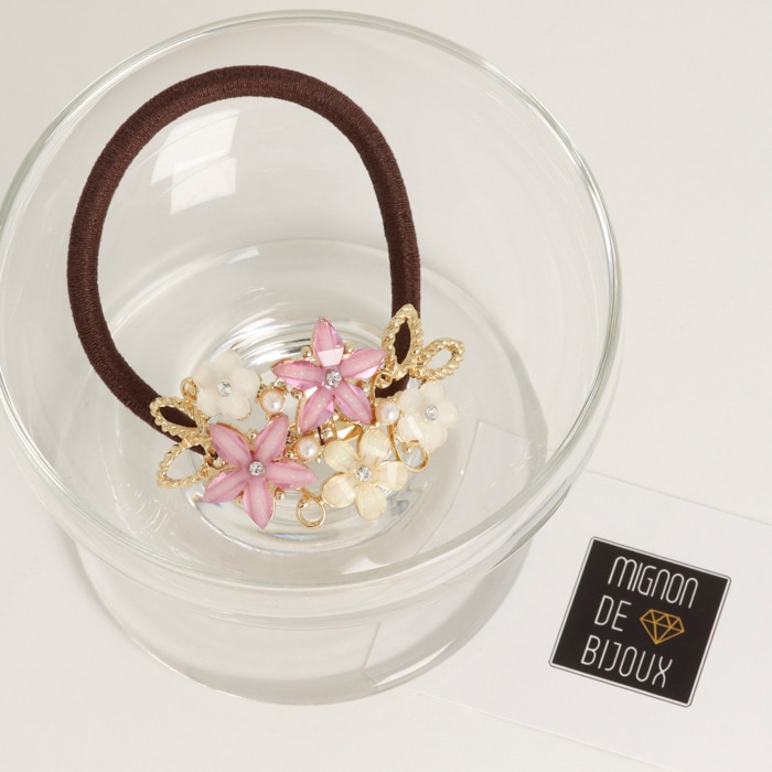 ヘアゴム フラワーブーケ【4color】 | ヘアアクセサリー,ヘアゴム