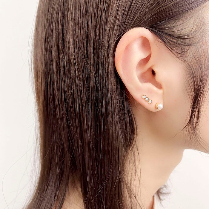 sweet pea フープピアスとロングピアスのセット H.P.FRANCE（ピアス）のフリマアイテム一覧