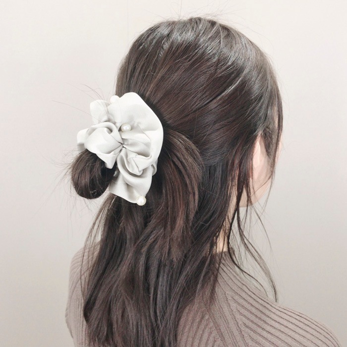 シュシュ パール ニュアンスカラー【4color】 | ヘアアクセサリー