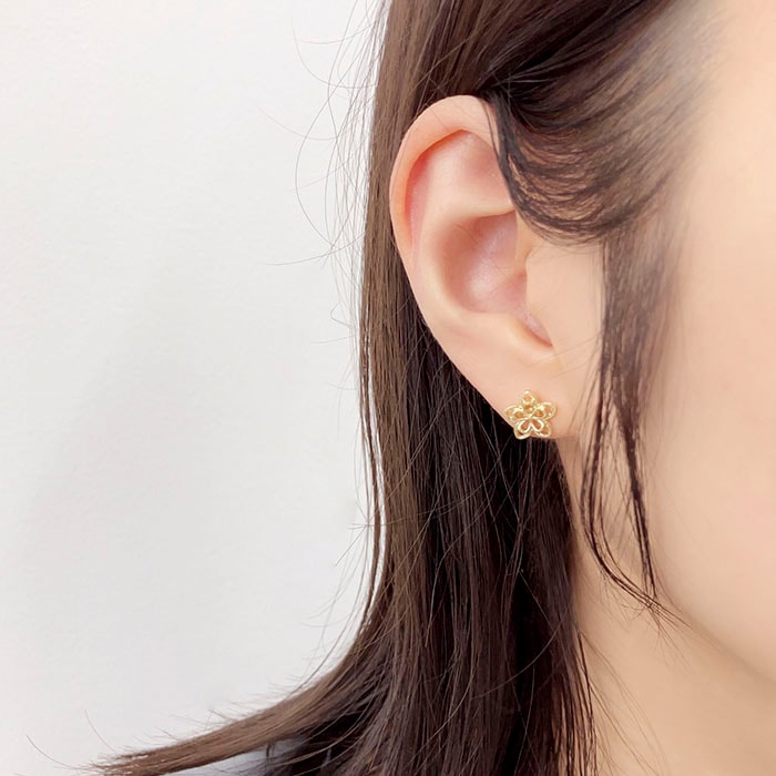 chappymaronドラゴンローズ ピアスセット 再入荷】樹脂ピアスセット 6個 3ペア フラワー ストーン デコ