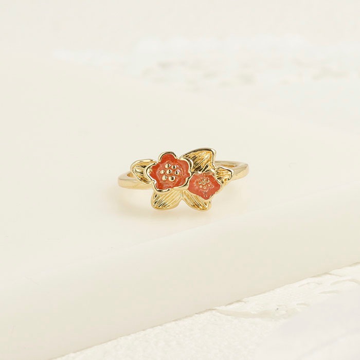 ⭐コンビ⭐お花リング⭐ 708293 JinkaNezu フラワーモチーフ アソートリング3本セット