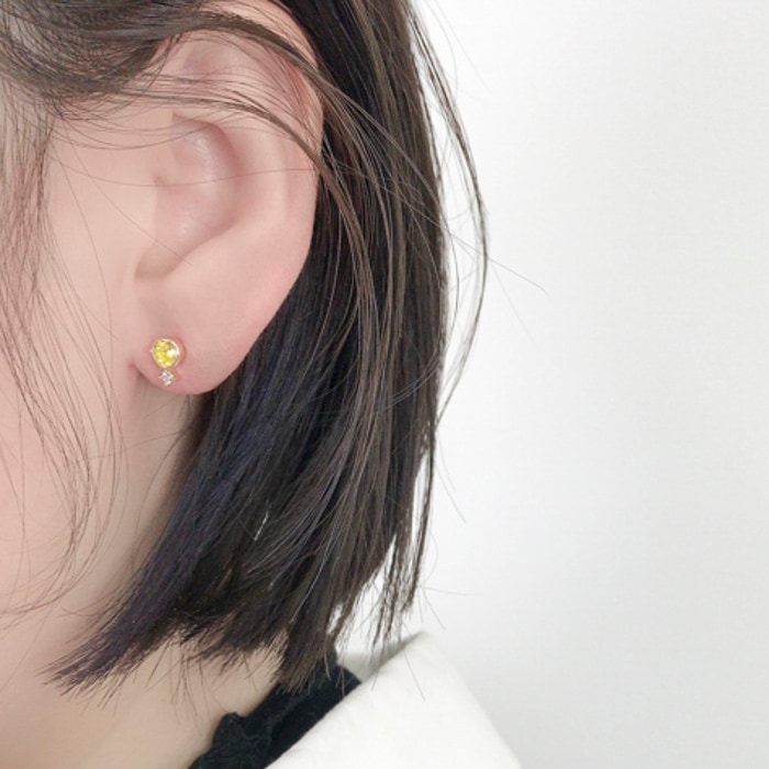 Birth month ピアス ダブル 7～12月 | ピアス,ピアス,ビジュー