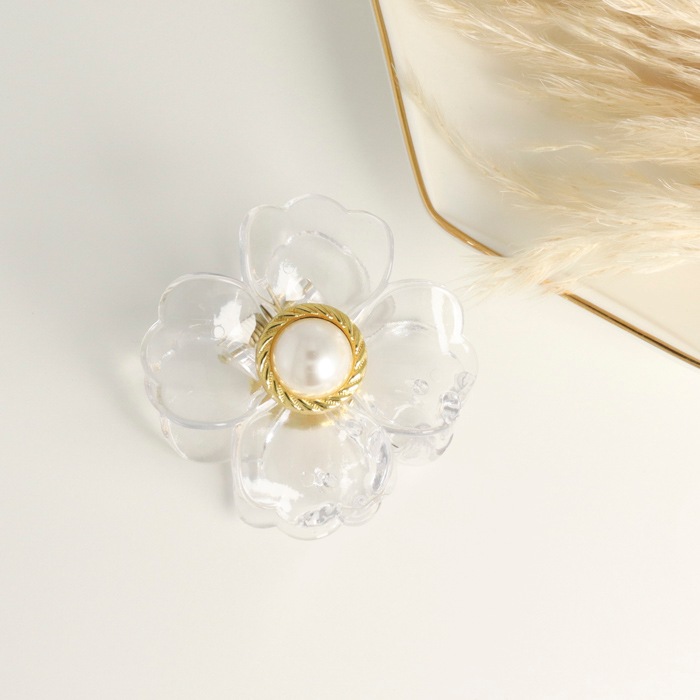 バンスクリップ フラワー パール【4color】 | ヘアアクセサリー,バンス  
