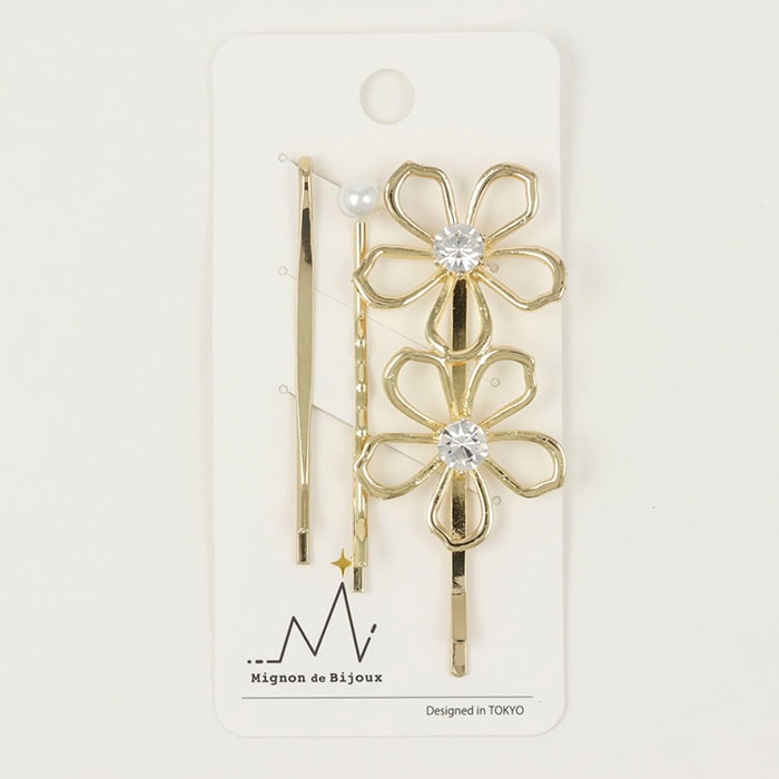 ヘアピン フラワーフレーム | ヘアアクセサリー,ヘアピン,ヘアピン