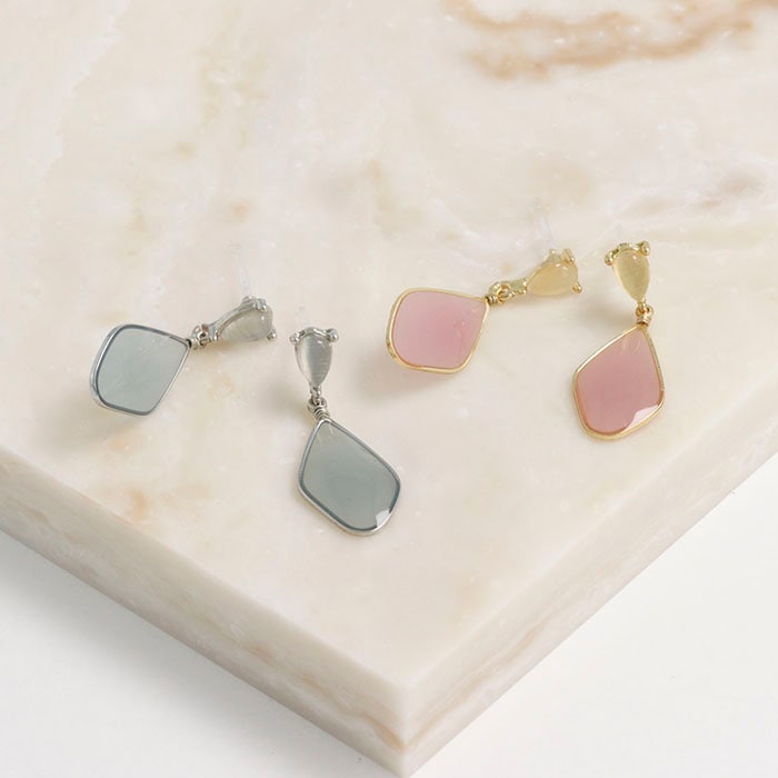 樹脂ピアス ドロップ ストーン エポ | ピアス,樹脂ピアス,その他