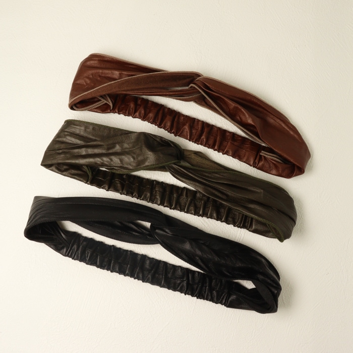 ターバン レザー調【3color】 | ヘアアクセサリー,ターバン | Mignon