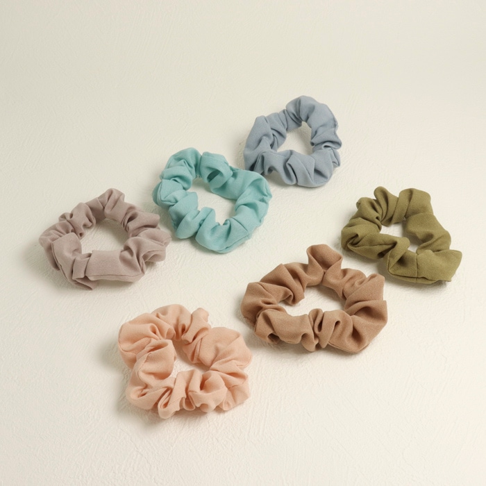 再入荷】ミニシュシュセット カラーミックス | ヘアアクセサリー