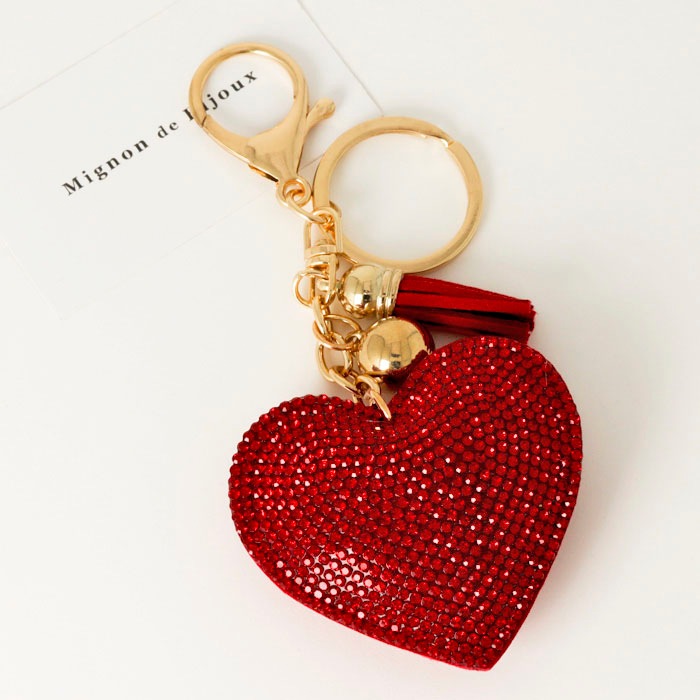miumiu ハートチャーム ビジュー キラキラ バッグチャーム　黒 Amazon.co.jp: ミュウミュウ キーリング/バッグチャーム miumiu