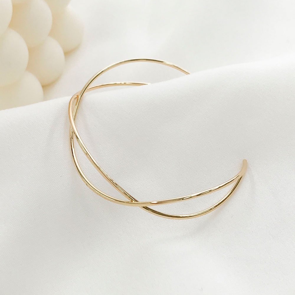 バングル ブレスレット 変形メタル ウェーブ | ブレスレット,バングル