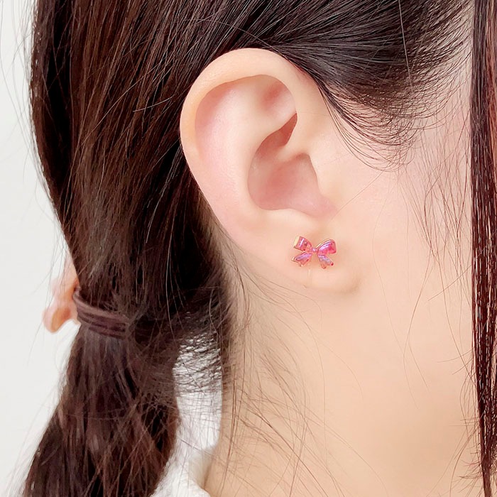 リボン❁ノンホールピアス プロフ見るとお得に！❤︎ いそがしく