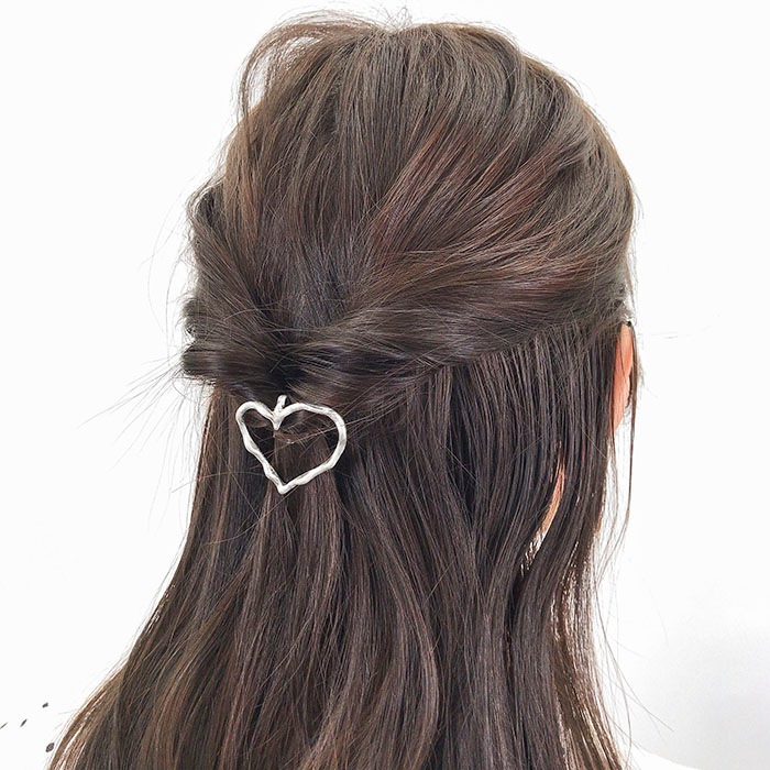 ヘアアクセサリー kad.1176 ヘアカフ フック マットハート | ヘアアクセサリー,ヘアカフ