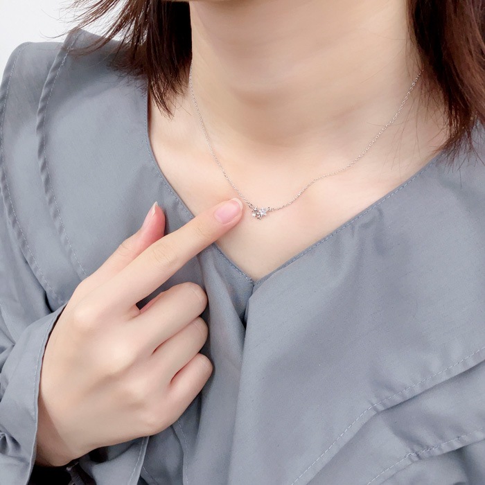 ネックレス スター パール キュービック【3color】 | キュービック
