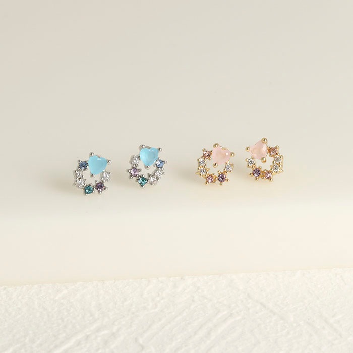 271☆ ハンドメイド ピアス 樹脂 ハート 小粒 6色 セット 推しカラー 271☆ ハンドメイド ピアス 樹脂 ハート 小粒 6色 セット 推しカラー