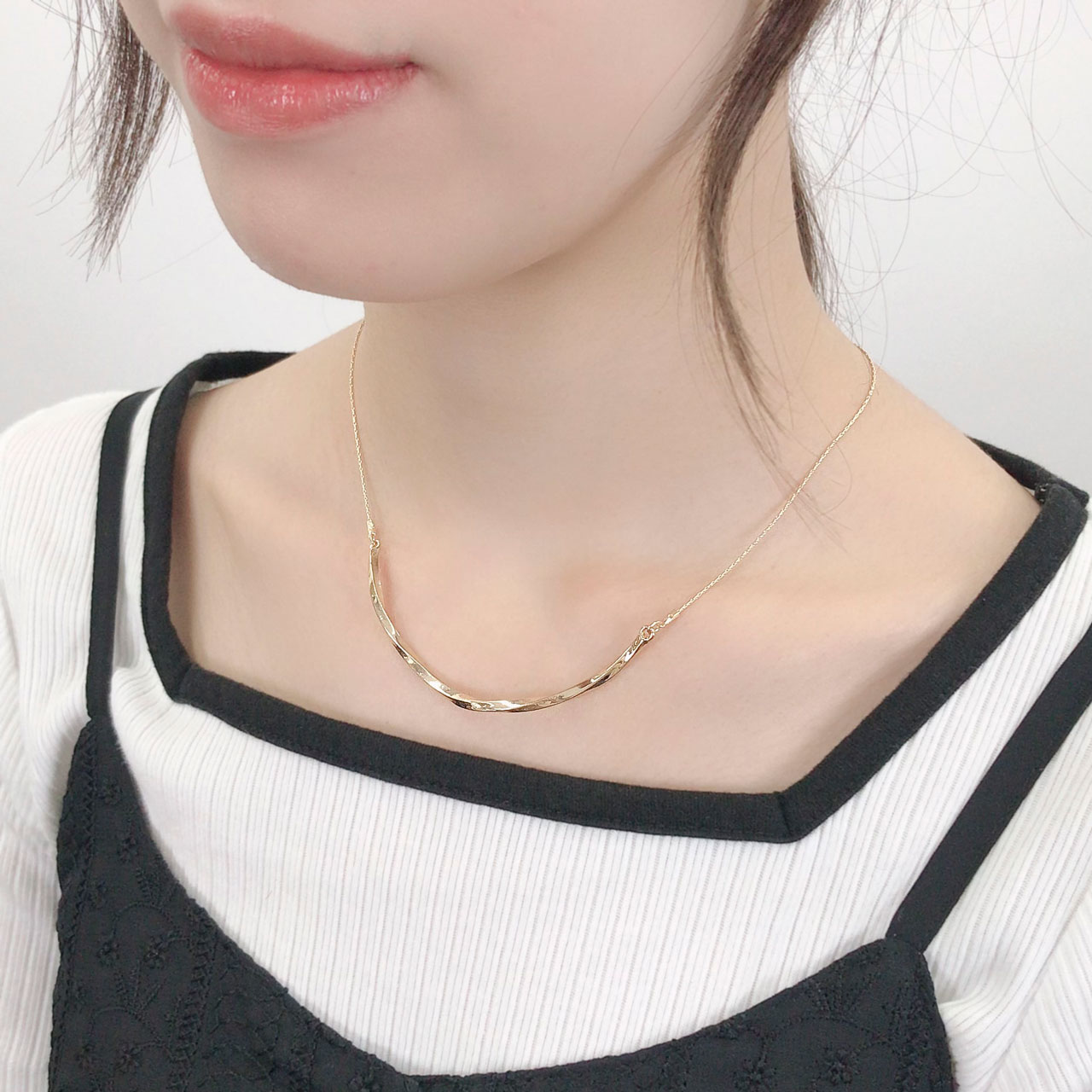 人気☆【TATIANA】☆Mignon Pearl Point Necklac.e☆ネックレス ネックレス メタル ツイスト カーブ バー | ネックレス | Mignon