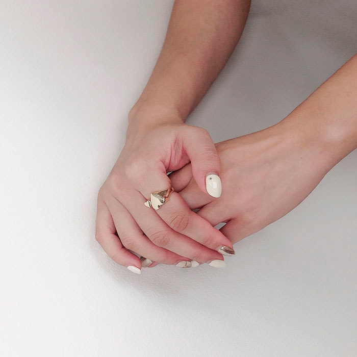 フォークリング 13号 ダブルハート メタル | リング,ハート | Mignon