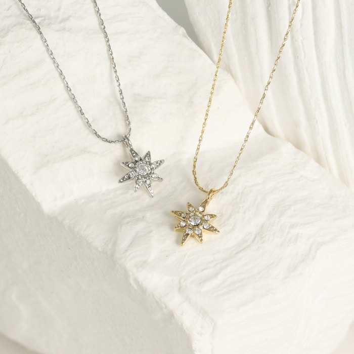 ネックレス シャイン ストーン スライドアジャスター | ネックレス