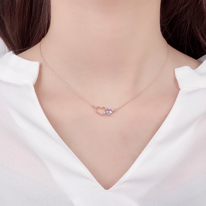 【美品】4℃ ジュエリー 3粒キュービックジルコニアネックレス ハート　K10 楽天市場】【送料無料】【ラッピング無料】4℃ ヨンドシー K10 PG