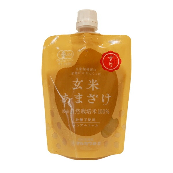 【出荷地が同一商品で複数個ご注文の場合、1個口送料にします】自然栽培の玄米甘酒（すりタイプ）200ｇ